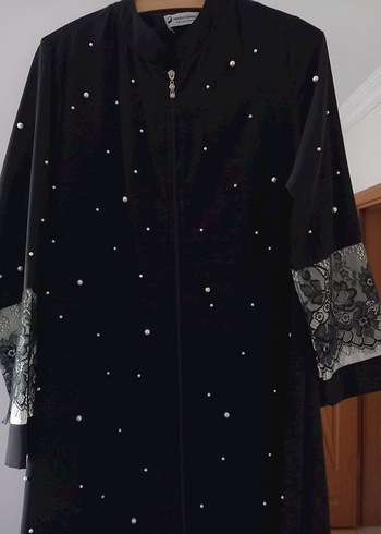 Diğer Uzun Siyah Gotik Nakışlı Kadın Elbisesi