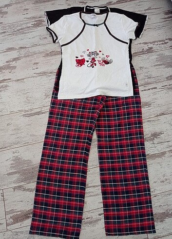 m Beden bordo Renk Pijama 