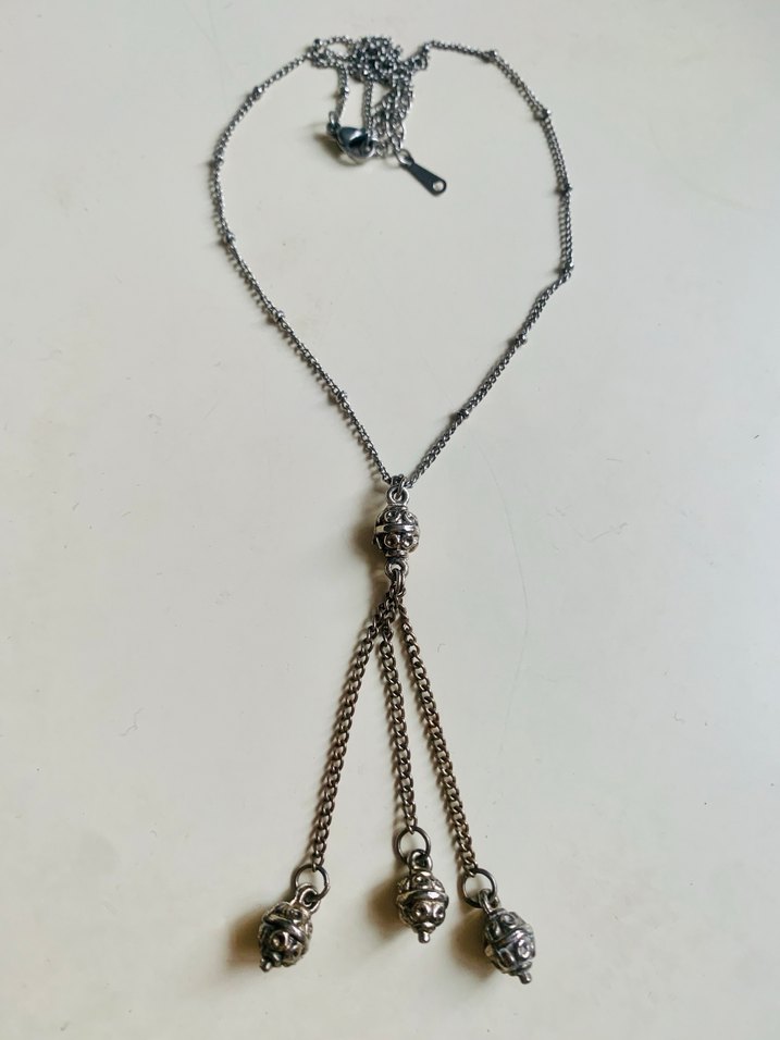 Zincir Detaylı Midi Boy Klasik Kolye - Görsel 2