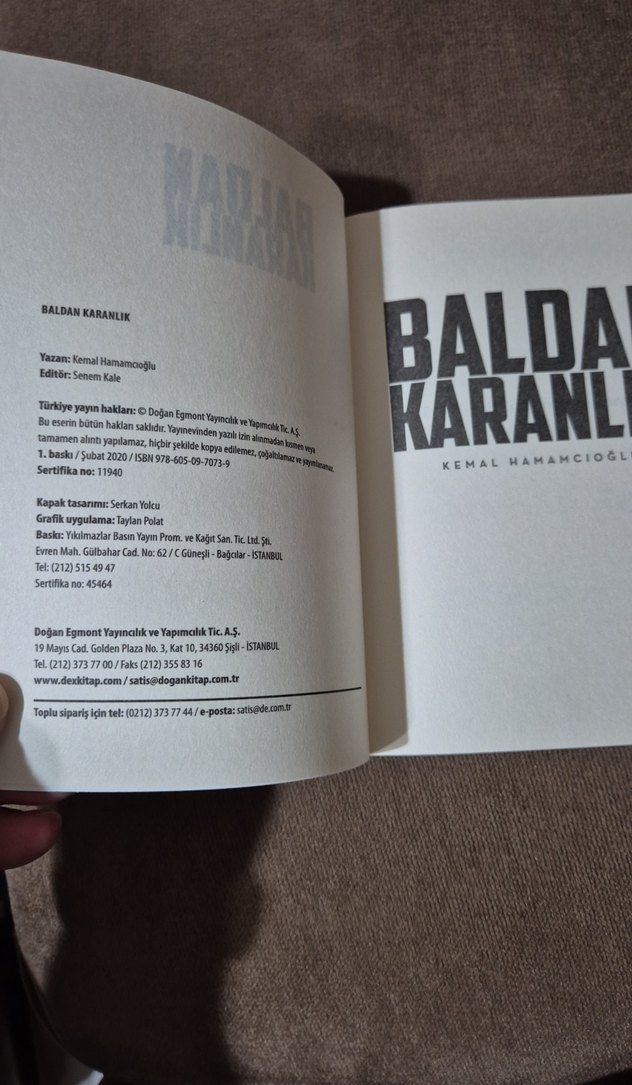 Baldan Karanlık - Kemal Hamamcıoğlu - Görsel 5