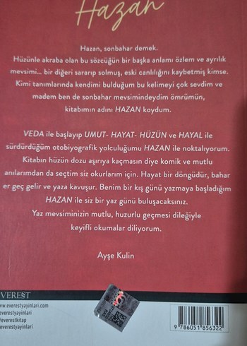  Beden Ayşe Kulin - Hazan Romanı