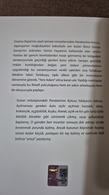 Beden Osamu Dazai Pandora'nın Kutusu