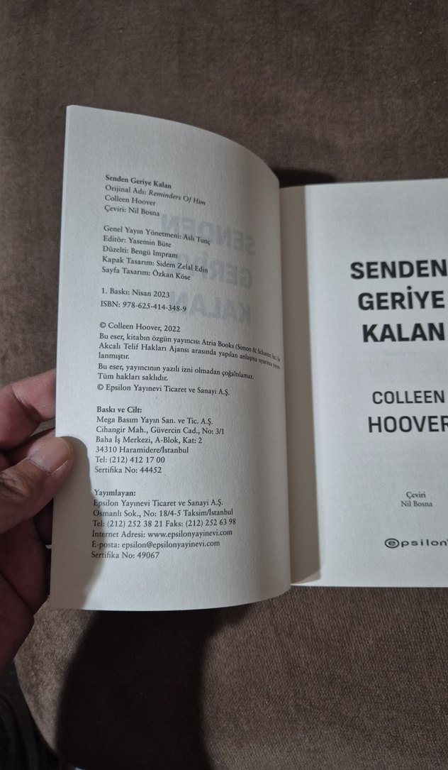 Senden Geriye Kalan - Colleen Hoover - Görsel 5