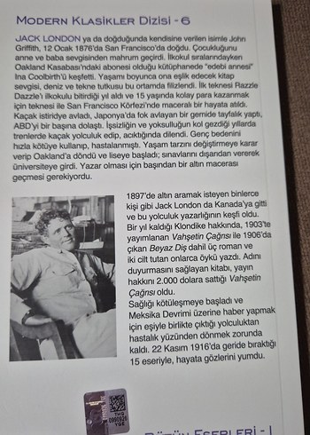 Jack London - Vahşetin Çağrısı - Görsel 3