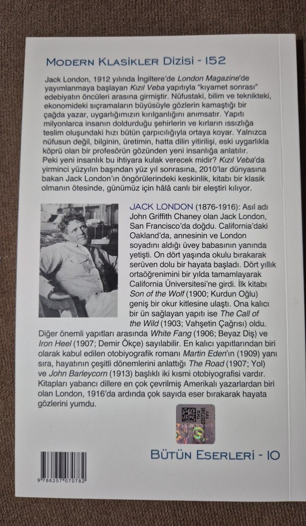 Jack London - Kızıl Veba Romanı - Görsel 3