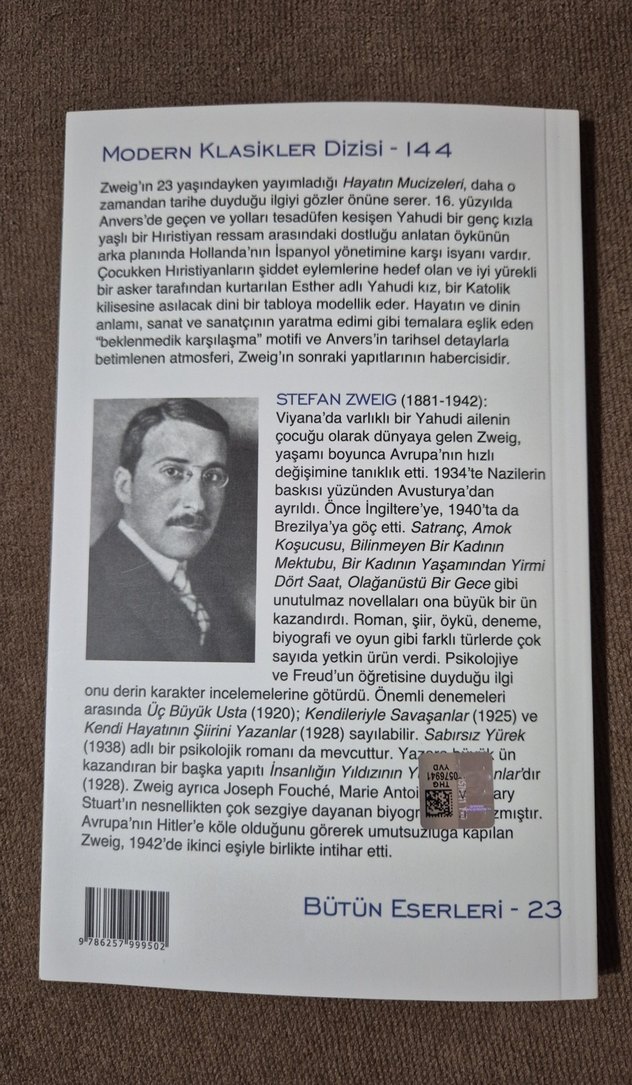Stefan Zweig - Hayatın Mucizeleri Romanı - Görsel 3