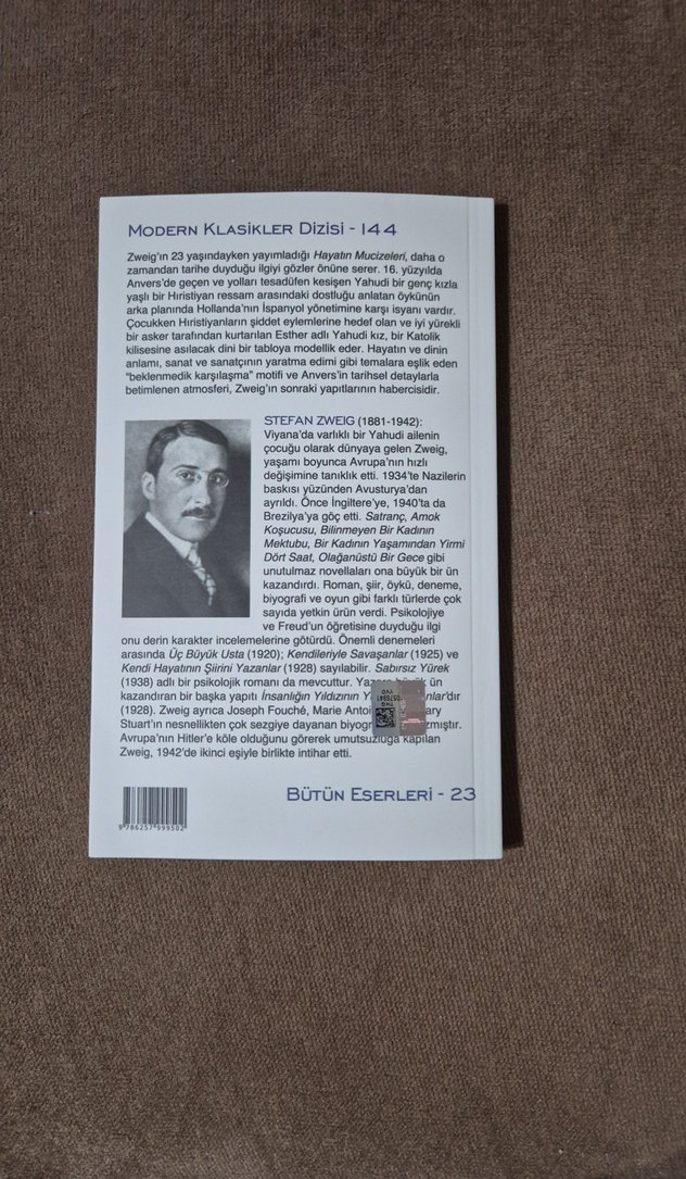 Stefan Zweig - Hayatın Mucizeleri Romanı - Görsel 2