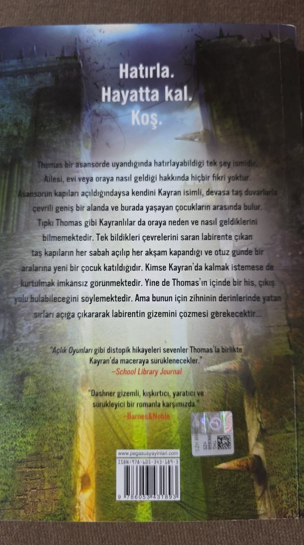 Labirent Ölümcül Kaçış - James Dashner - Görsel 3