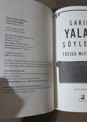 Sakın Yalan Söyleme - Freida McFadden - Görsel 5