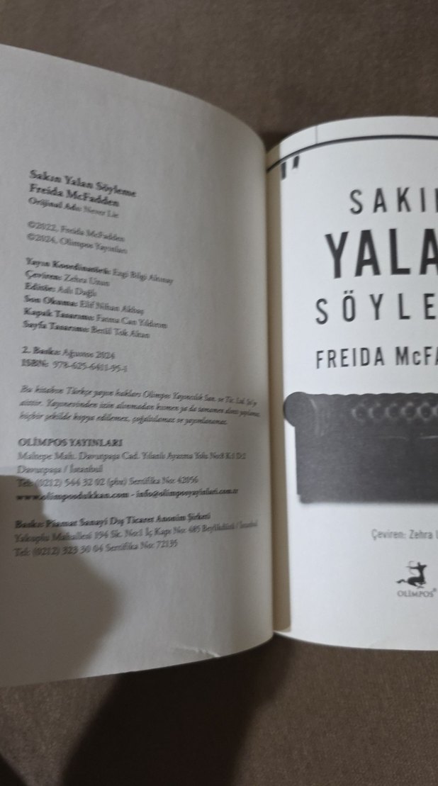 Sakın Yalan Söyleme - Freida McFadden - Görsel 5