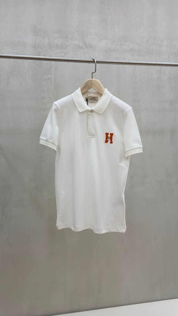 Hermes H Logolu Renkli Polo Tişörtler — görsel 2/9