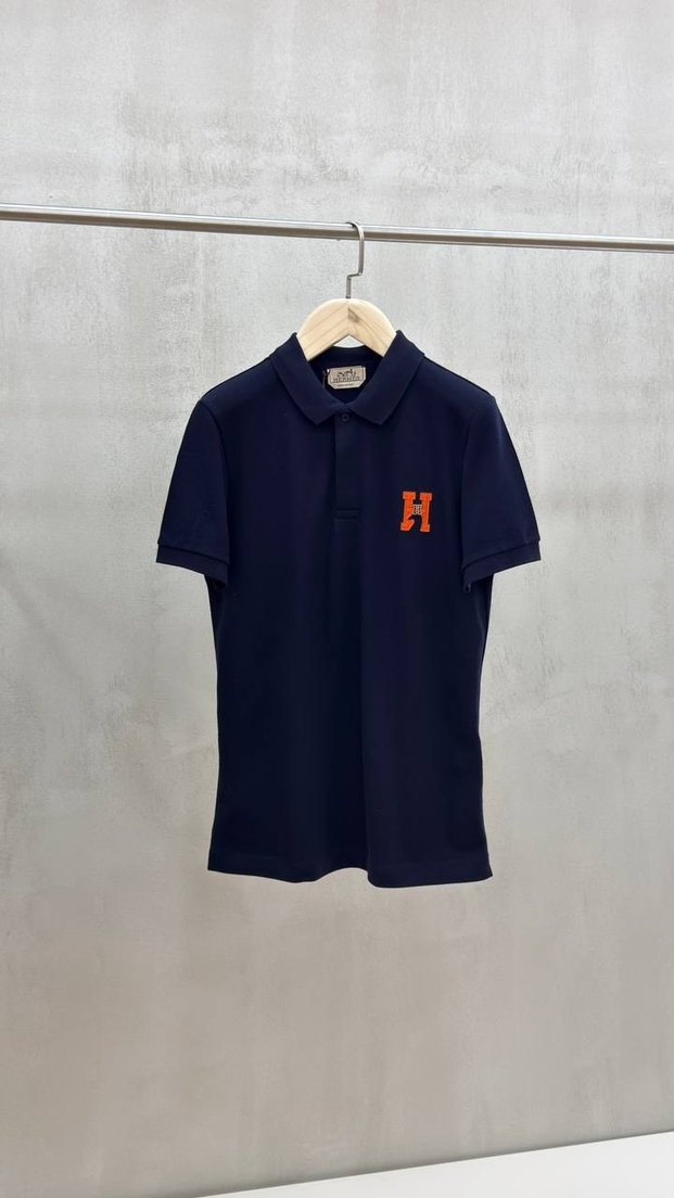 Hermes H Logolu Renkli Polo Tişörtler — görsel 4/9