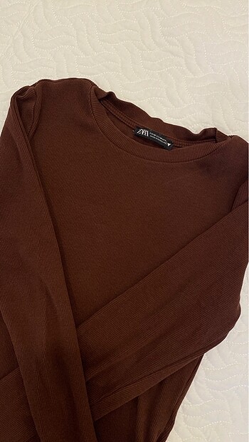 Zara kahverengi çıtçıtlı body
