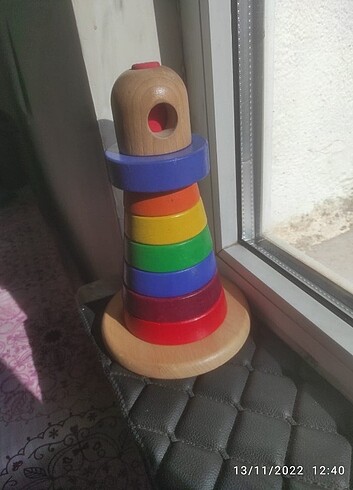 Ikea mula ahşap halkalar