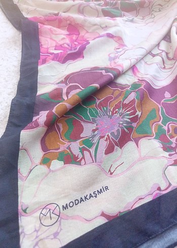 MODAKAŞMİR Çok Renkli pamuklu tesettür şal