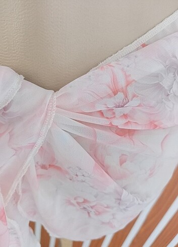 Tasarımcı Pembe detaylı pareo