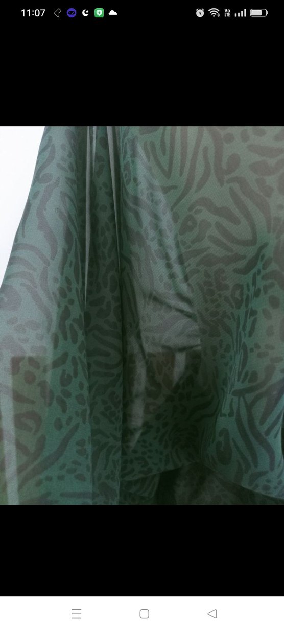 zümrüt yeşili şifon pareo kimono - Görsel 3