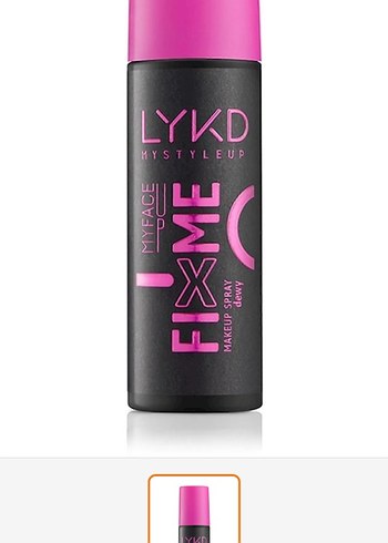 LYKD Pembe Makyaj Sabitleyici Sprey