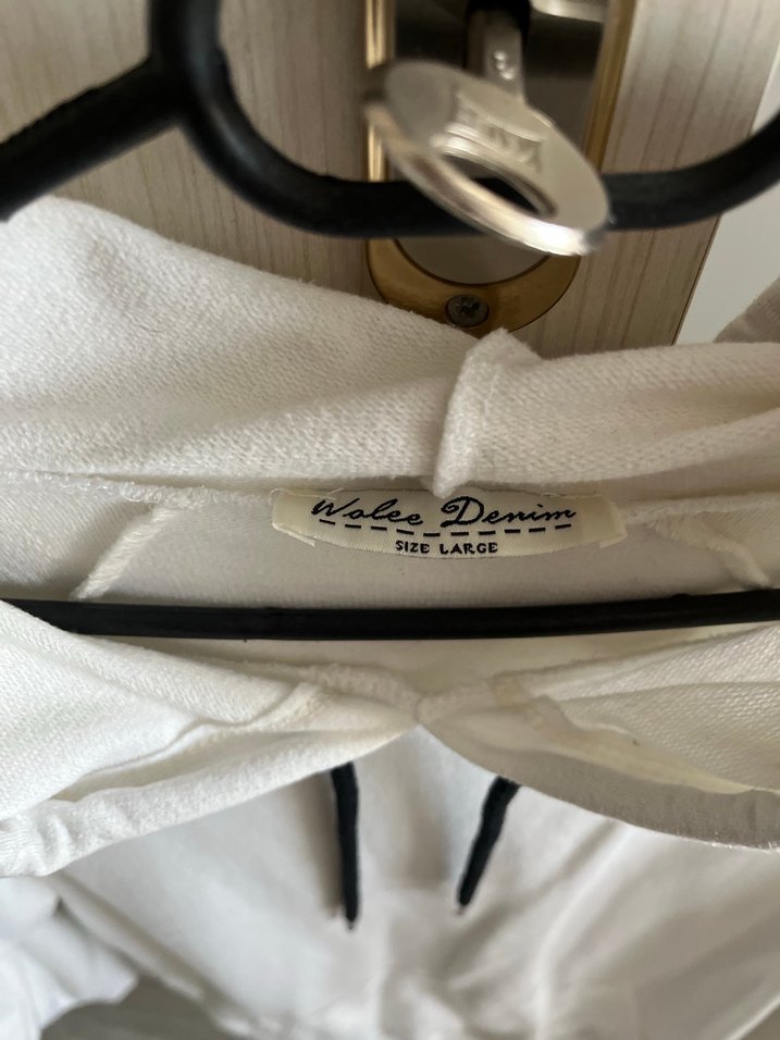 Beyaz Kapüşonlu Kadın Sweatshirt - Görsel 2