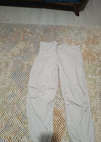 Gri Rahat Kesim Kadın Kumaş Pantolon
