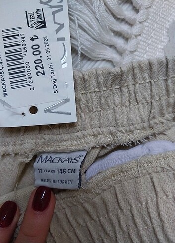 Mackays erkek çocuk şort