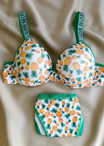Renkli Ananas Desenli Street Bra - Görsel 3