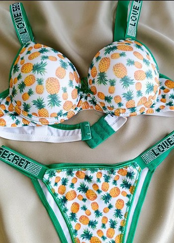 Renkli Ananas Desenli Street Bra - Görsel 2