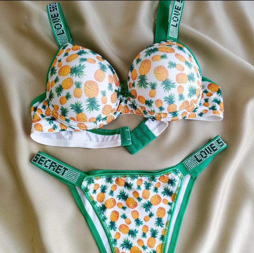Renkli Ananas Desenli Street Bra - Görsel 2