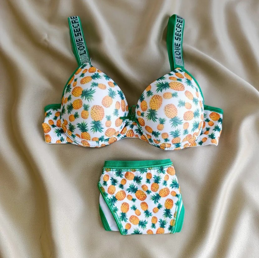 Renkli Ananas Desenli Street Bra - Görsel 4