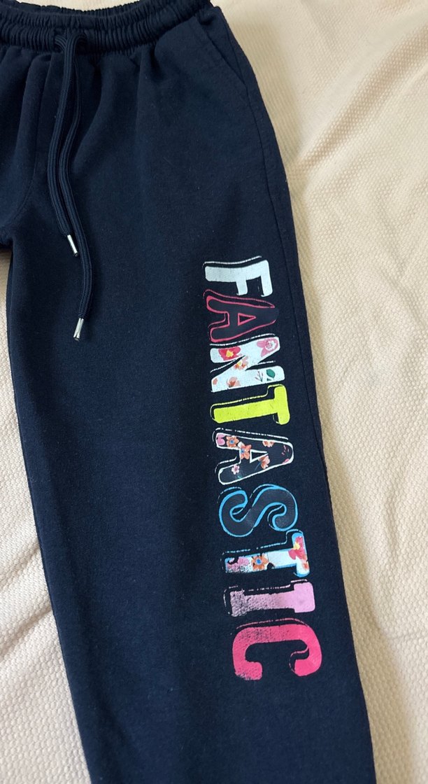 Rahat Kesim Çok Renkli kız çocuk Eşofman Altı - Görsel 2