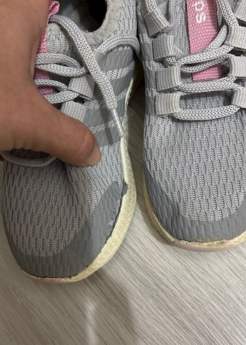 Kız Çocuk Gri Spor Ayakkabı Velcro - Görsel 3