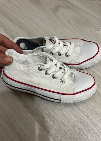 Beyaz Bağcıklı Kız Spor Ayakkabısı - Görsel 2