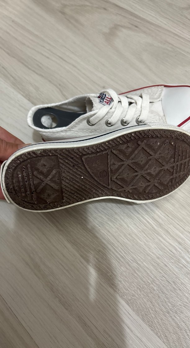 Beyaz Bağcıklı Kız Spor Ayakkabısı - Görsel 3