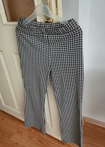 11-12 Yaş Beden LC Waikiki Kadın Gri Dokuma Desenli Pantolon