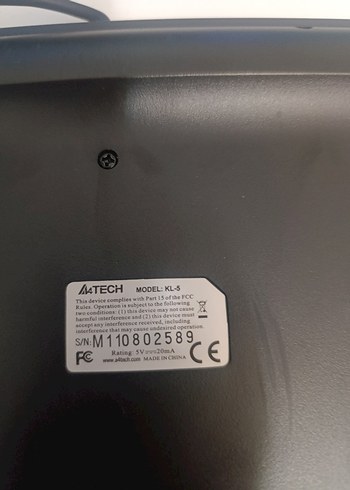 Gri A4TECH Kablolu Klavye - Görsel 2