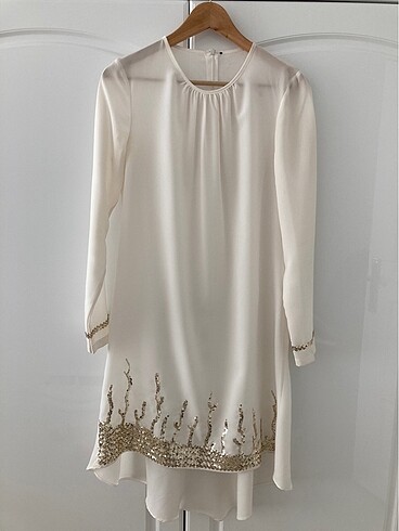 Tunik (ekru, pullu)