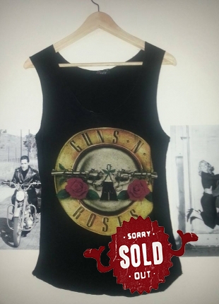 Sıfır kol GnR T-shirt