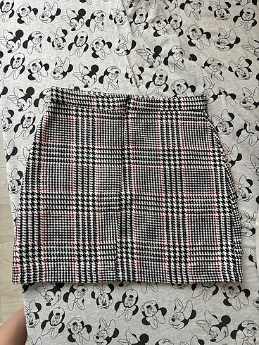 Ekoseli Kışlık Mini Etek