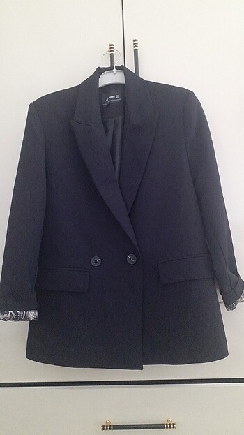 Diğer İçi astarlı desenli blazer ceket