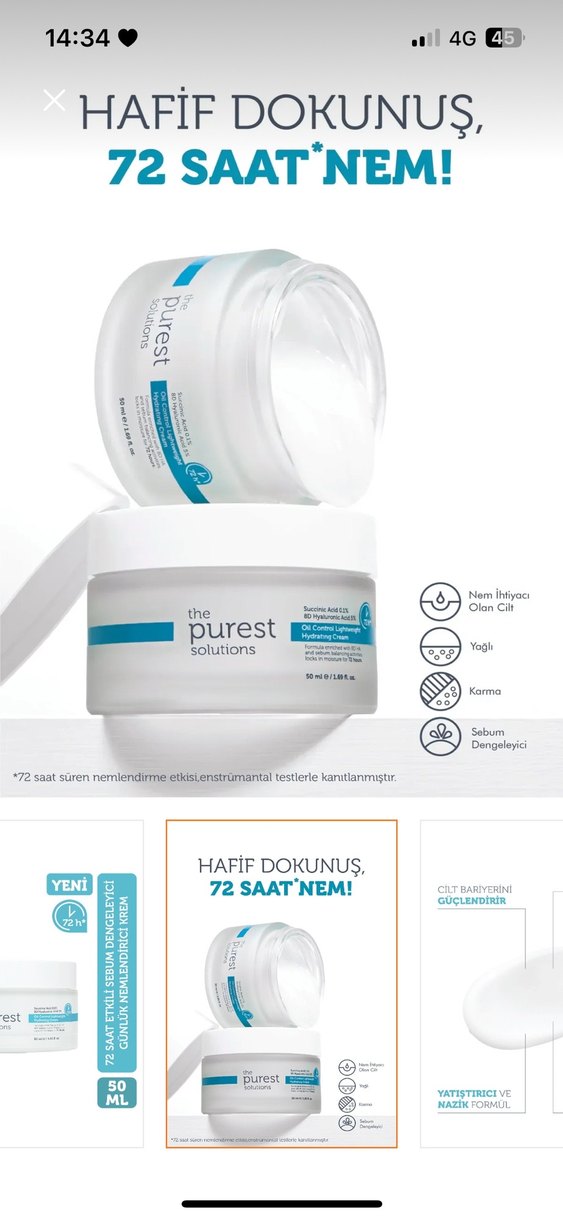 The Purest Solutions 50 ML Günlük Nemlendirici - Görsel 2