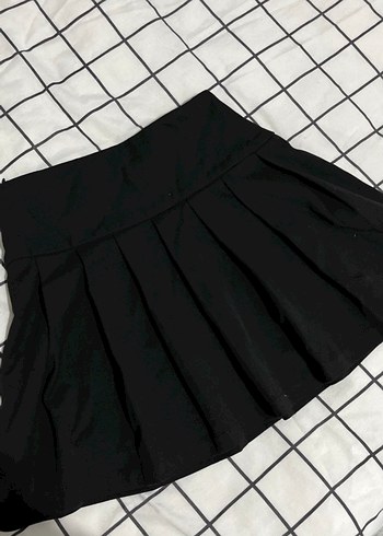 Siyah Kemerli Mini Goth Etek - Görsel 3