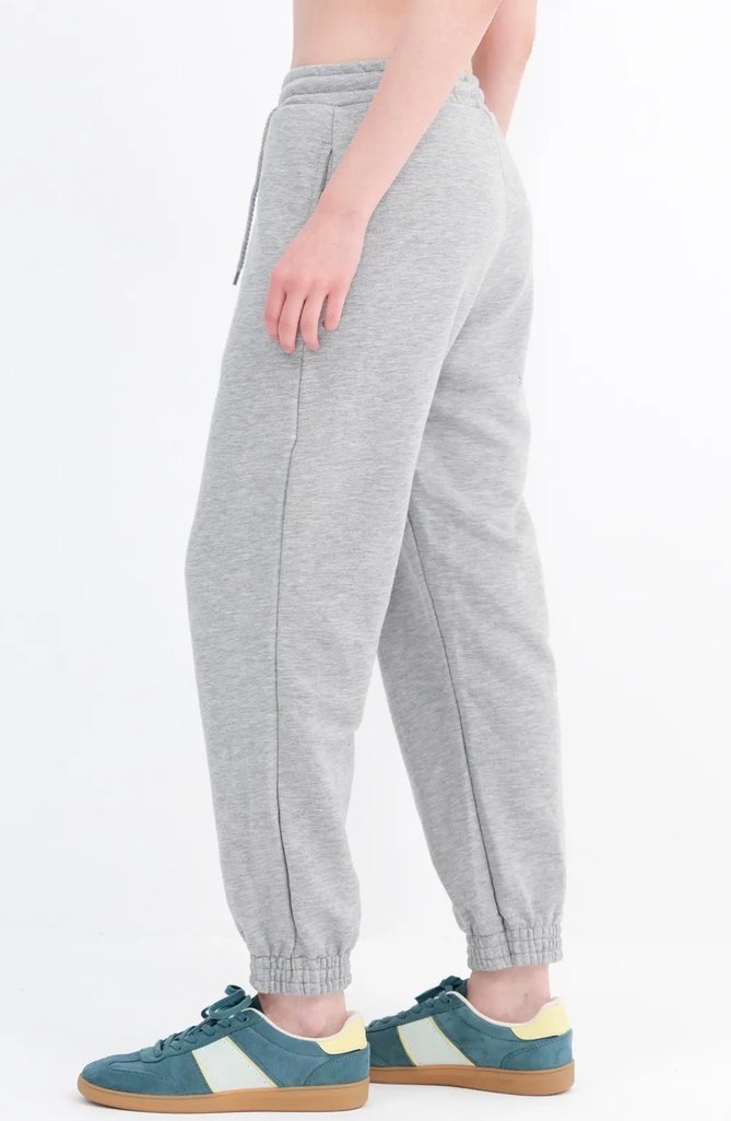 Gri Rahat Kesim Kadın Eşofman Altı - Görsel 3