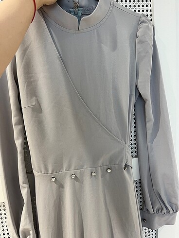 MEZUNİYET KREP KLOŞ TESETTÜR ABİYE - Görsel 2