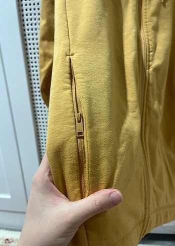 Jack Wolfskin 
Erkek Sarı Fermuarlı Street Wear Sweatshirt - Görsel 4