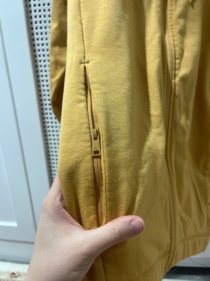 Jack Wolfskin 
Erkek Sarı Fermuarlı Street Wear Sweatshirt - Görsel 4