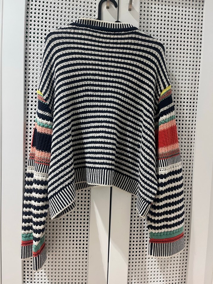 Zara Renkli Desenli Örgü Kadın Kazak - Görsel 5
