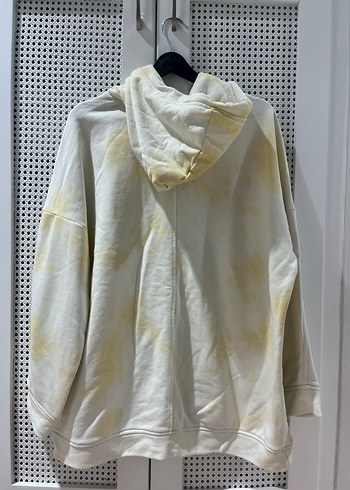 MANUKA Kadın Beyaz Kapüşonlu Tie-Dye Sweatshirt - Görsel 6