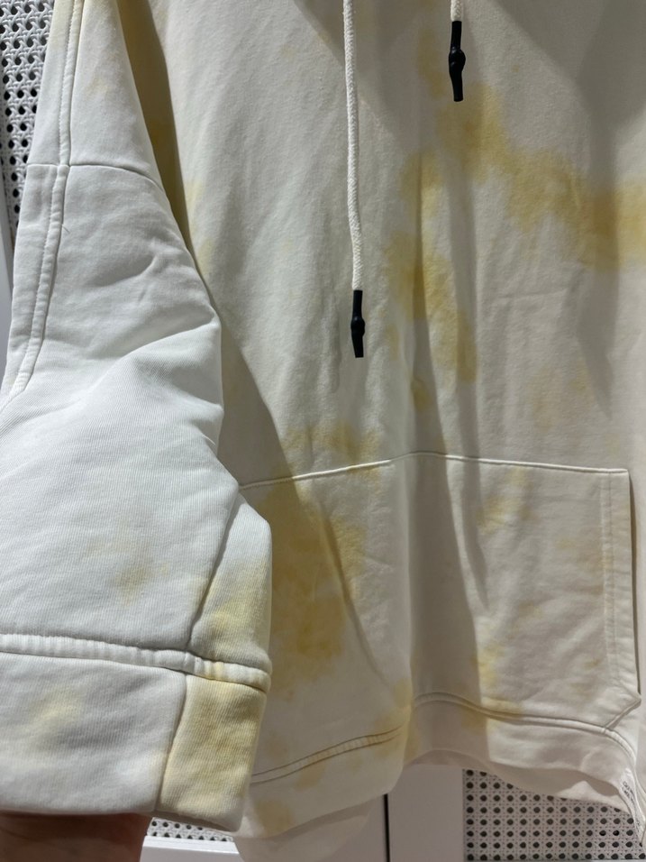 MANUKA Kadın Beyaz Kapüşonlu Tie-Dye Sweatshirt - Görsel 4