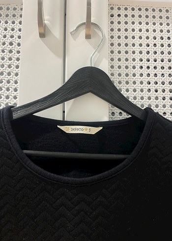 Defacto Siyah Uzun Kollu Salaş Kadın Kazak - Görsel 3