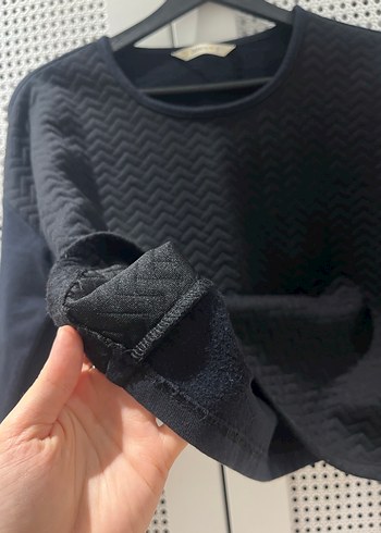 Defacto Siyah Uzun Kollu Salaş Kadın Kazak - Görsel 4